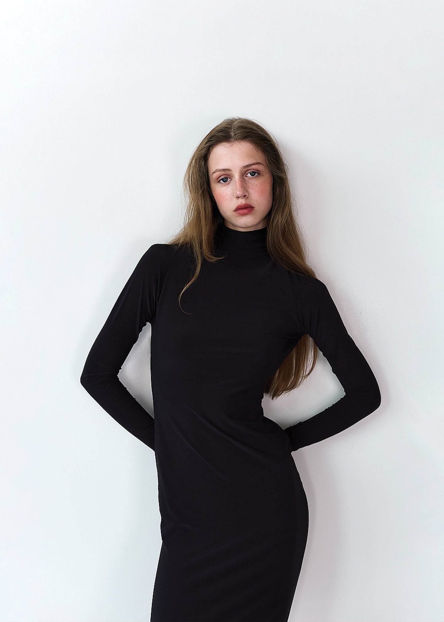 MAXI SLIM DRESS BLACK