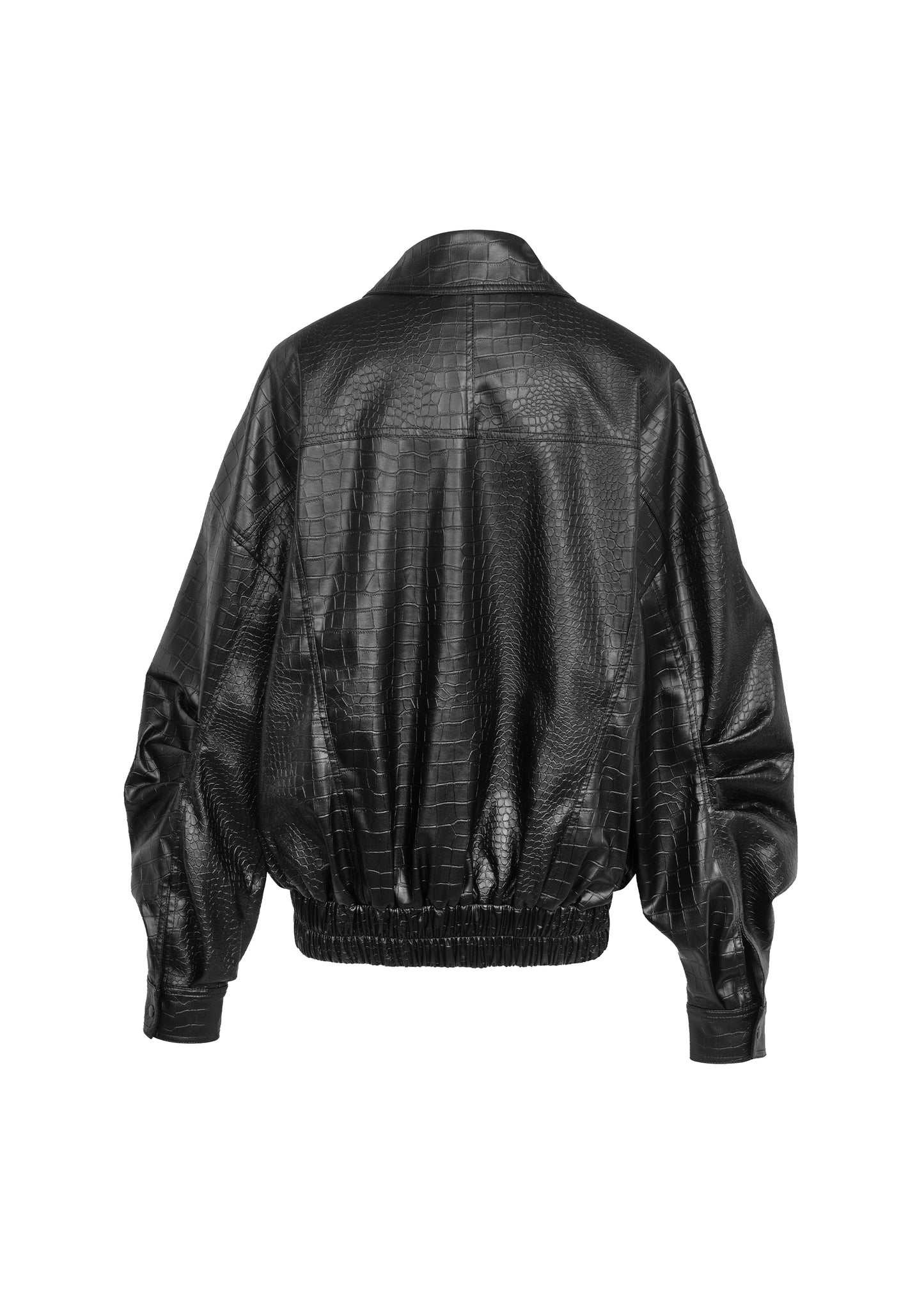 CROCO BOMBER IN BLACK
