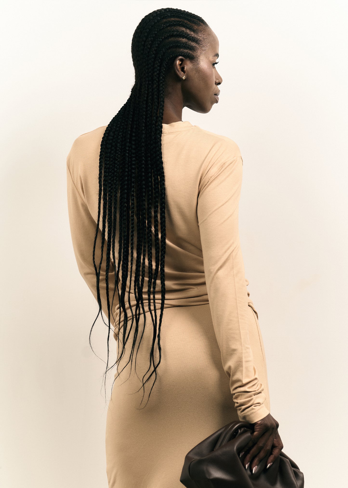 BEIGE LONG-SLEEVE TOP