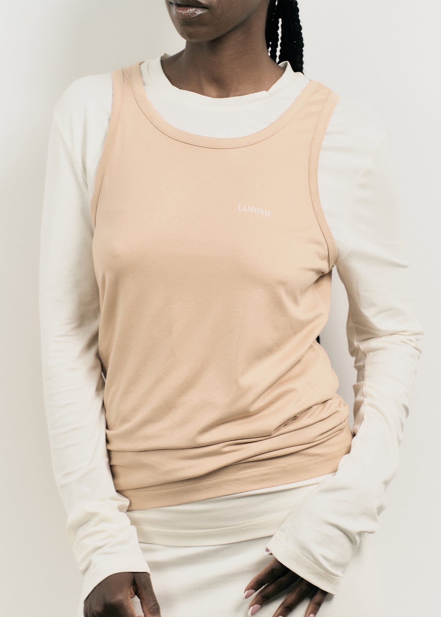 BEIGE TANK TOP