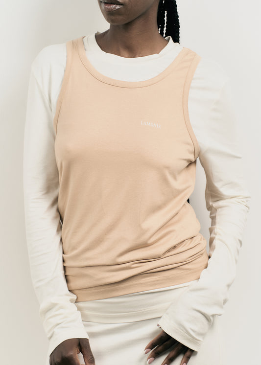 BEIGE TANK TOP