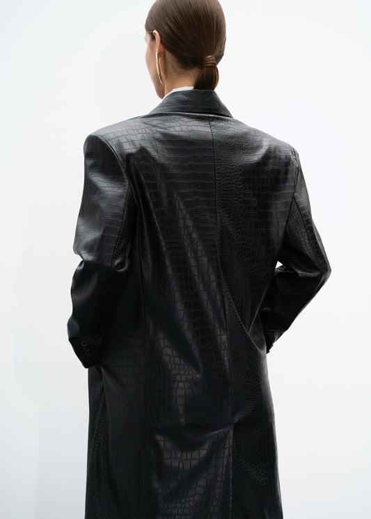 CROCO BLACK COAT