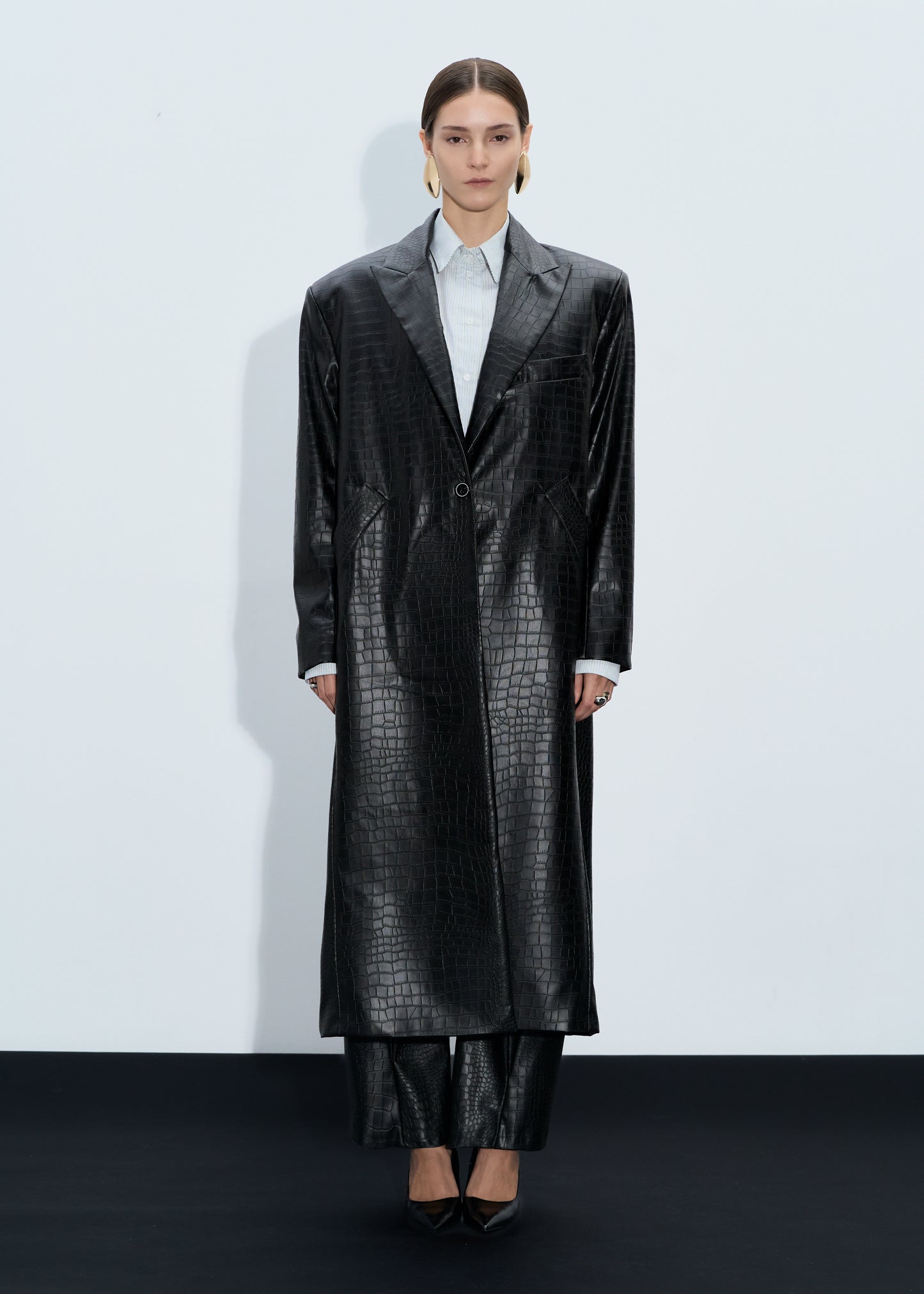 CROCO BLACK COAT