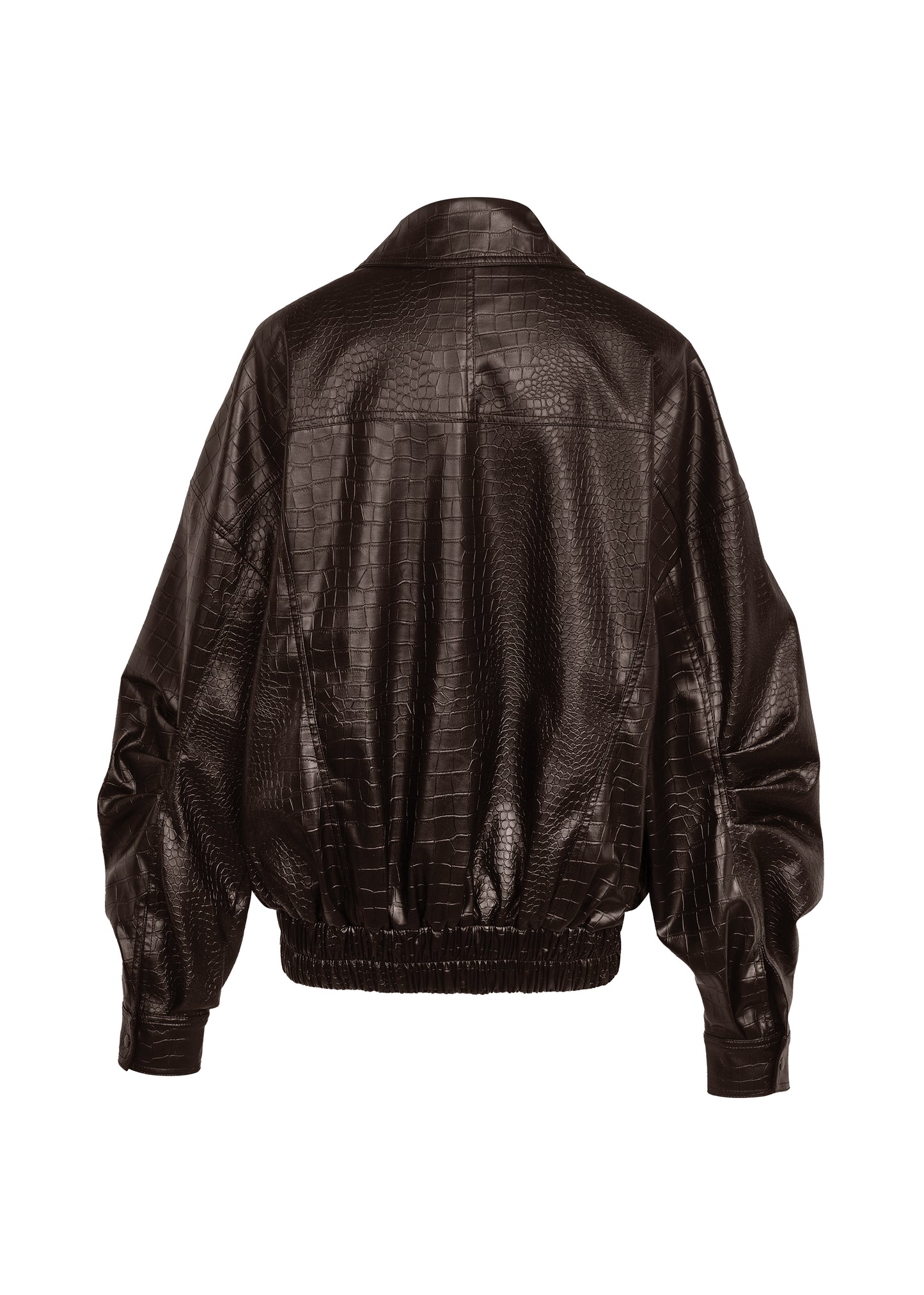 CROCO BOMBER IN BROWN