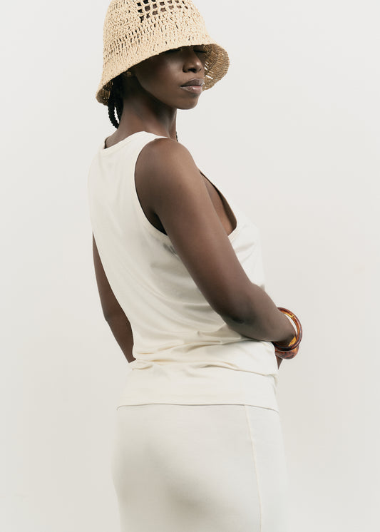 WHITE TANK TOP